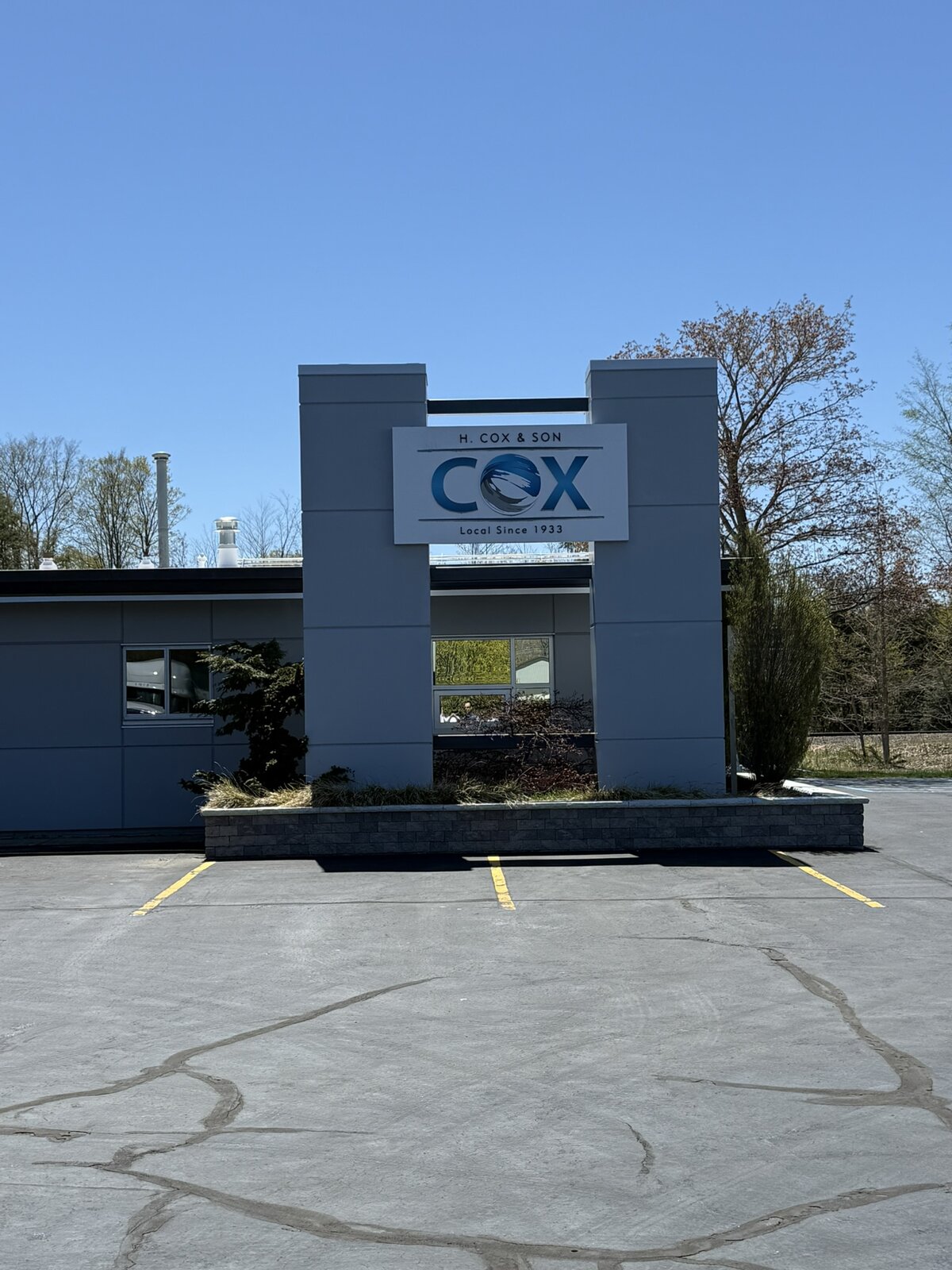Exterior of H. Cox & Son Traverse City headquarters